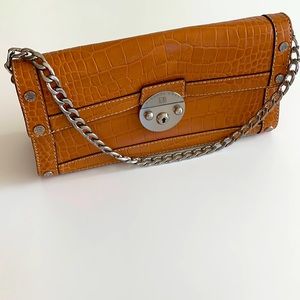 Michael Kors Camel Croc Purse
